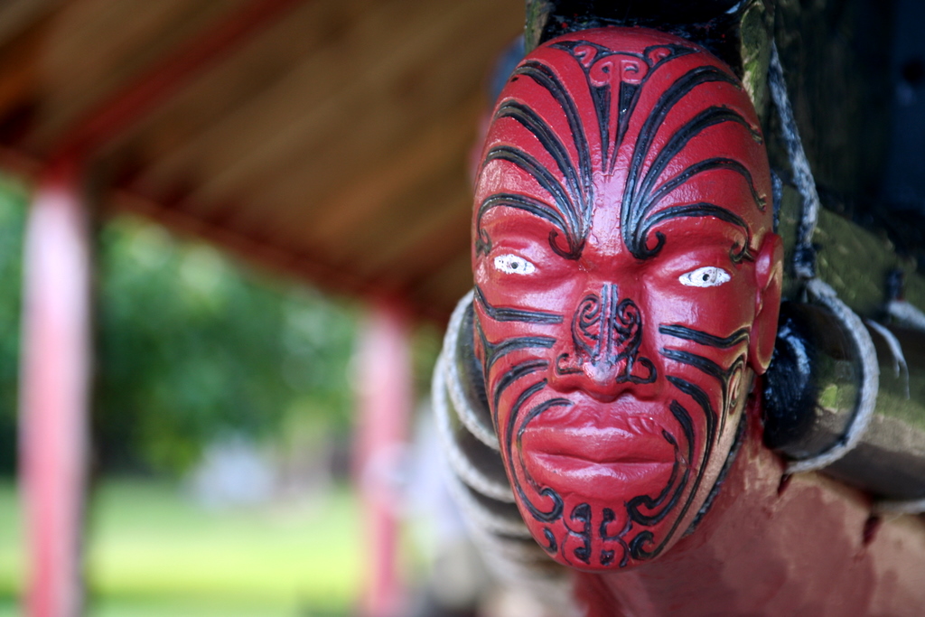 Sculpture Maorie Ã  Waitangi